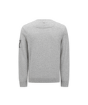 Men's Cashmere Round Sweater - Melange Grey