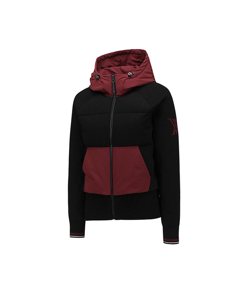 Women's Hybrid Hoodie Jacket - Black