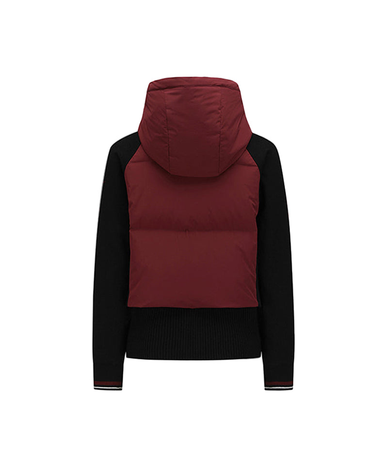 Women's Hybrid Hoodie Jacket - Black