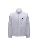 [Legacy Sale] Men's Highneck Windbreaker Jacket - White