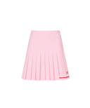 Women's Logo Band Pleats Skirt - Pink