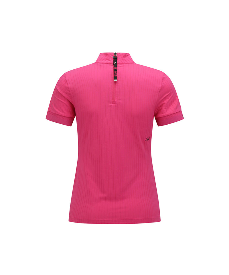 Women High Neck Zipper Point Shot T-Shirt - Pink – Anew Golf USA