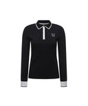 Women's Collar Point Ribbed Long T-Shirt