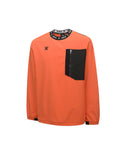 Men's Ribbed Woven Long T-Shirt - Orange