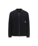 Men's Back Logo Point Jersey Jacket - Black