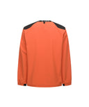 Men's Ribbed Woven Long T-Shirt - Orange