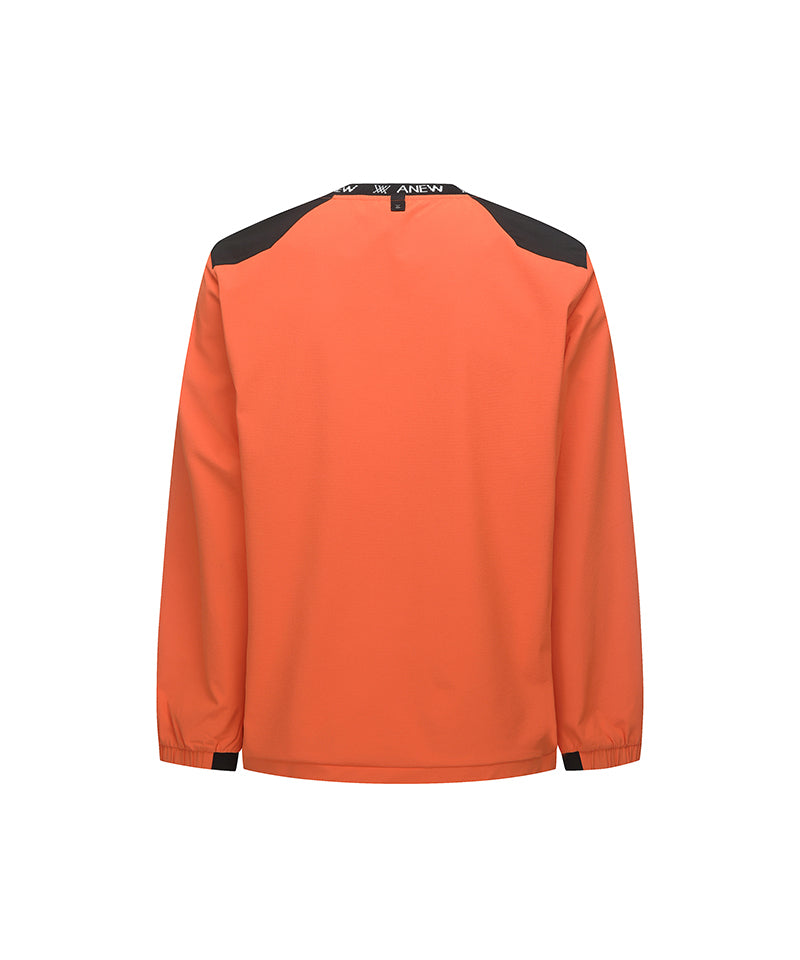 [Legacy Sale] Men's Ribbed Woven Long T-Shirt - Orange
