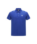 Men Ice Dots Logo Pattern Short T-Shirt - Royal Blue
