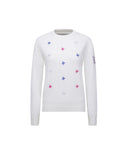 ANEW Golf Women's Logo Pattern Wind Block Pullover - Ivory