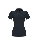 Women's Single Print B Mesh Block S/TS - Dark Gray