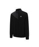 Men's Knit Hybrid Padded Sweater Anorak - Black