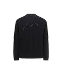 Men's Back Logo Point Jersey Jacket - Black