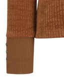 ANEW Golf Women Logo Point Collar L/TS - Camel