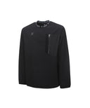 [Legacy Sale] Men's Ribbed Woven Long T-Shirt - Black