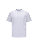 Men's Wooven Sleeve Crew Neck - White