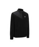 Men's Knit Hybrid Padded Sweater Anorak - Black