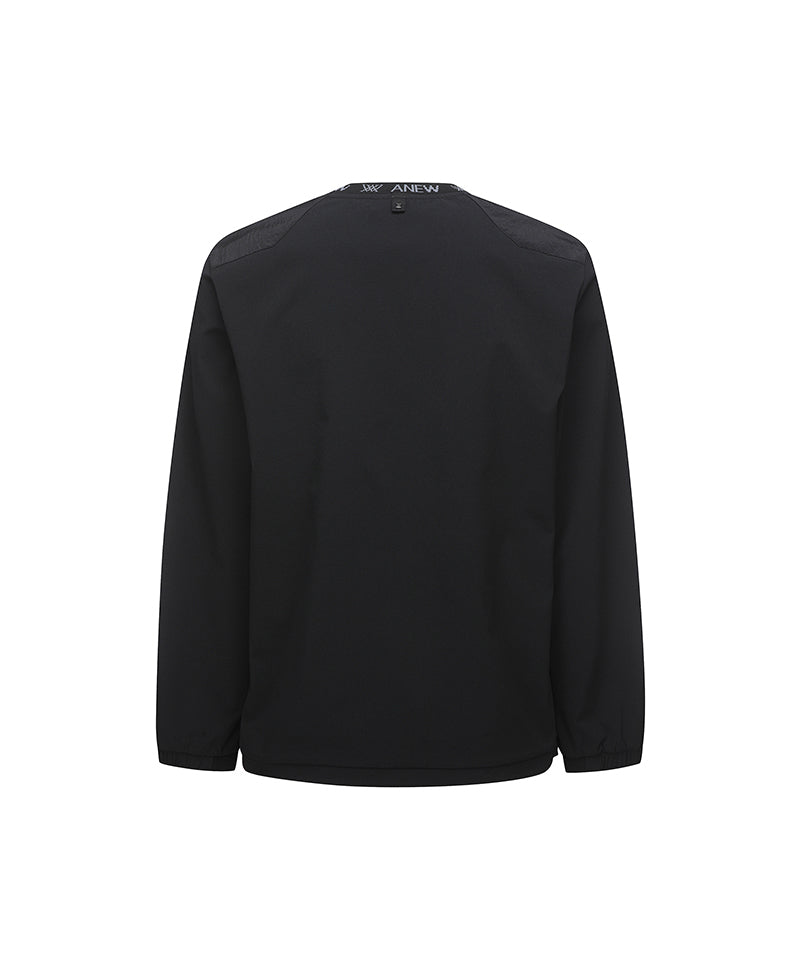 [Legacy Sale] Men's Ribbed Woven Long T-Shirt - Black