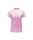 Women's Gradient DTP Mock Neck S/TS - Pink