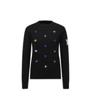 ANEW Golf Women's Logo Pattern Wind Block Pullover - Black