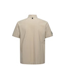 [Legacy Sale] Men's Pocket Point High Neck Shor T-Shirt - Beige
