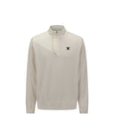 Men's Knit Hybrid Padded Sweater Anorak - Ivory