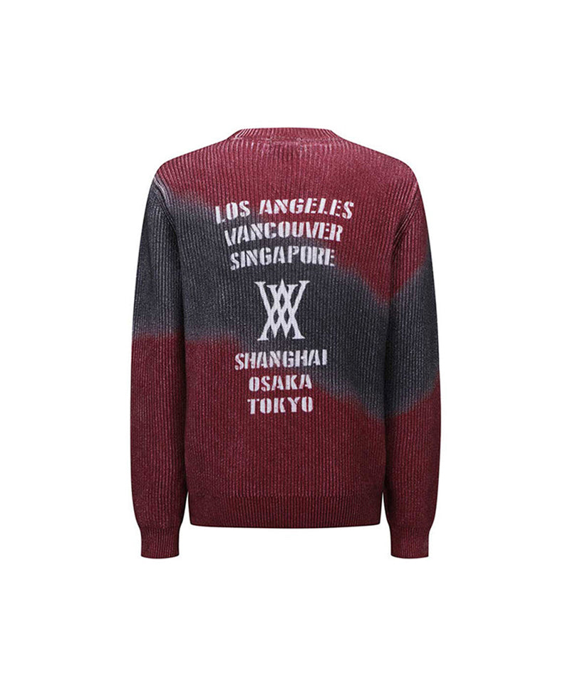 Men's Dyed Pullover - Wine