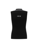 Women's Collar Golgi Sleeve Sweater - Black