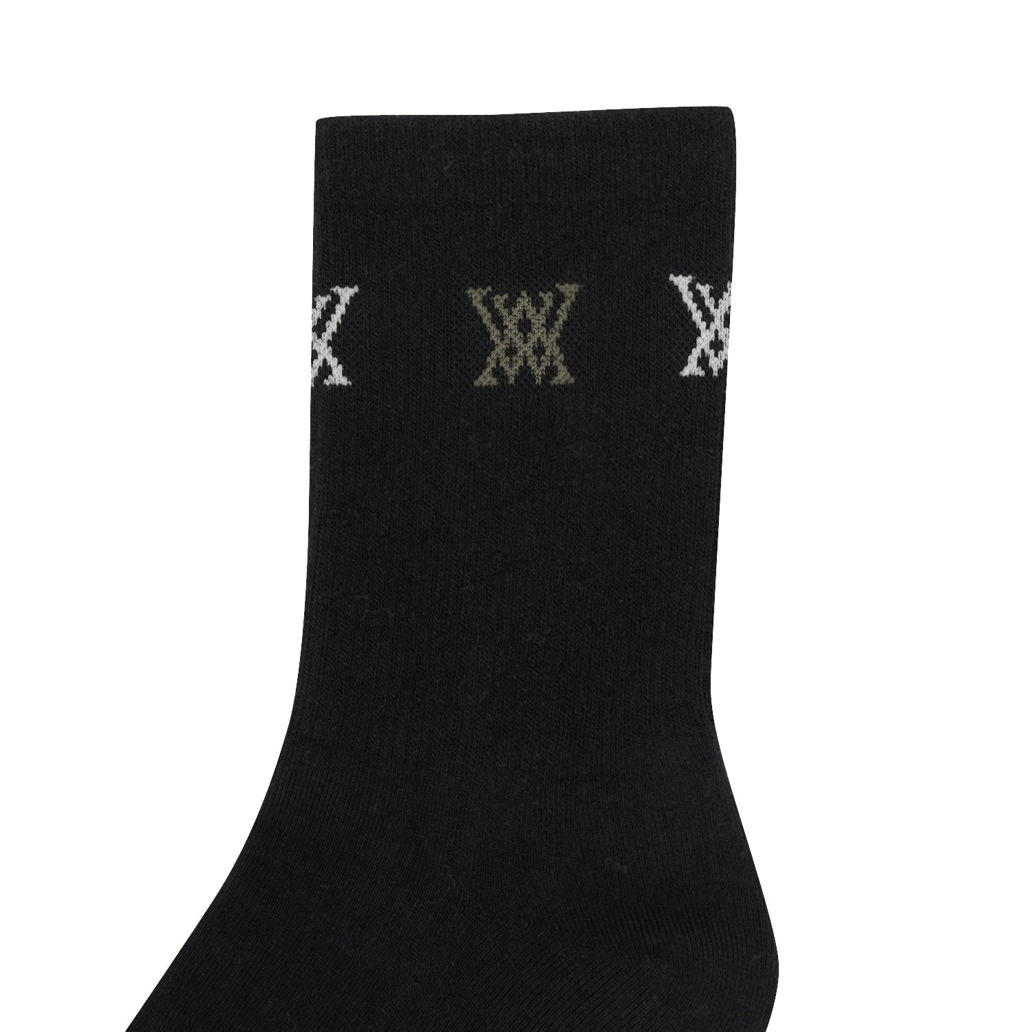 ANEW Golf Men Triple Logo Socks - Black