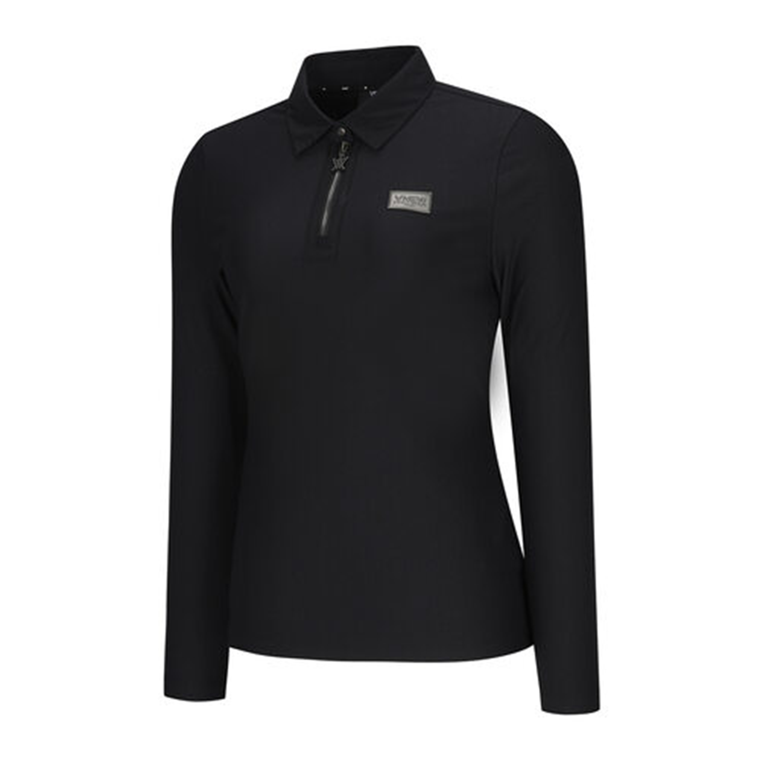 ■ANEW GOLF■ WOMEN WOOVEN COLLAR ONEPIECEBK ANEW Golf Women's Woven Mixed Collar L/TS - Black – Anew