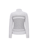 ANEW Golf Women Two Tone Wind Block Zip-up Cardigan - Ivory