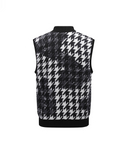 Men's FA Pattern Reversible Knit Vest - Black