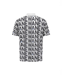 ANEW GOLF Men's SM Logo Pattern Short T-Shirt - Cream
