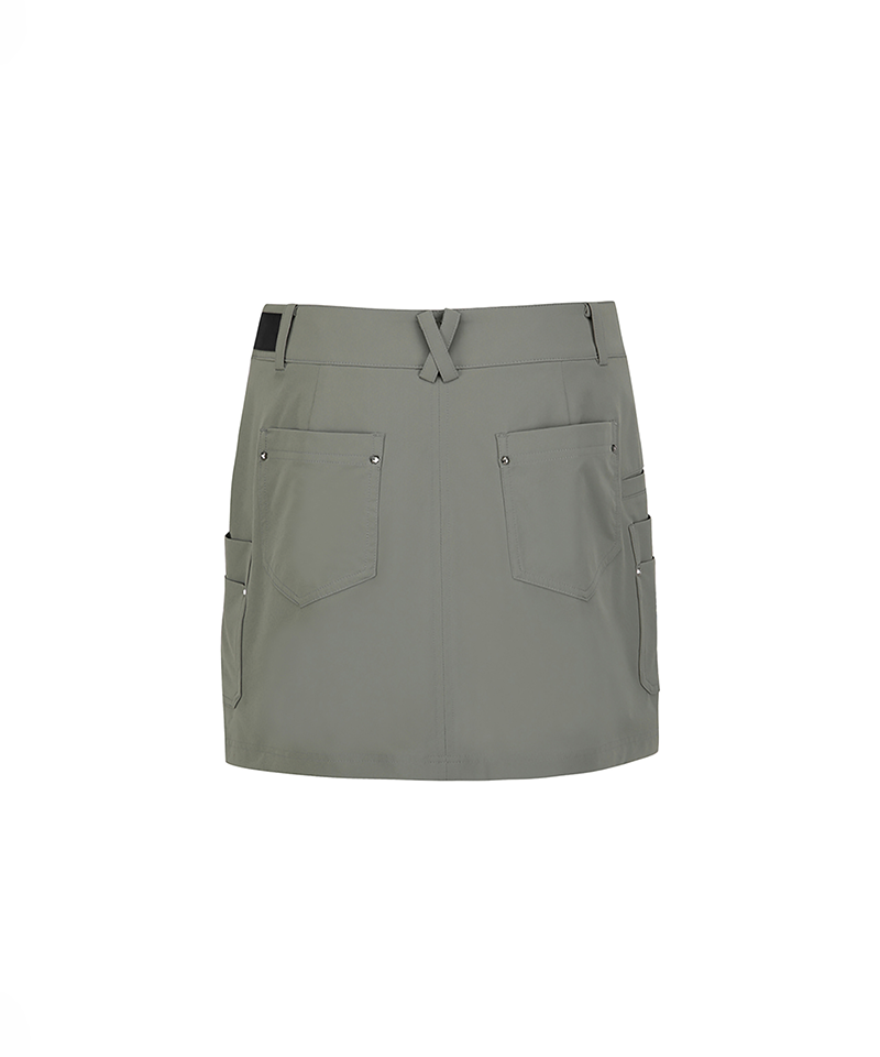 Anew Golf Women's SM Cargo Incision Skirt - Ligh Khaki