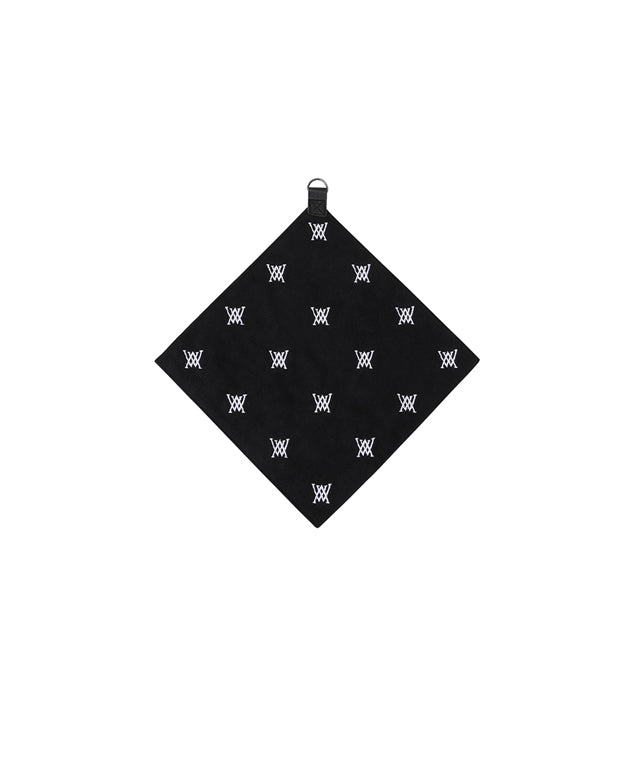 Monogram Hipster Reel Towel - Black