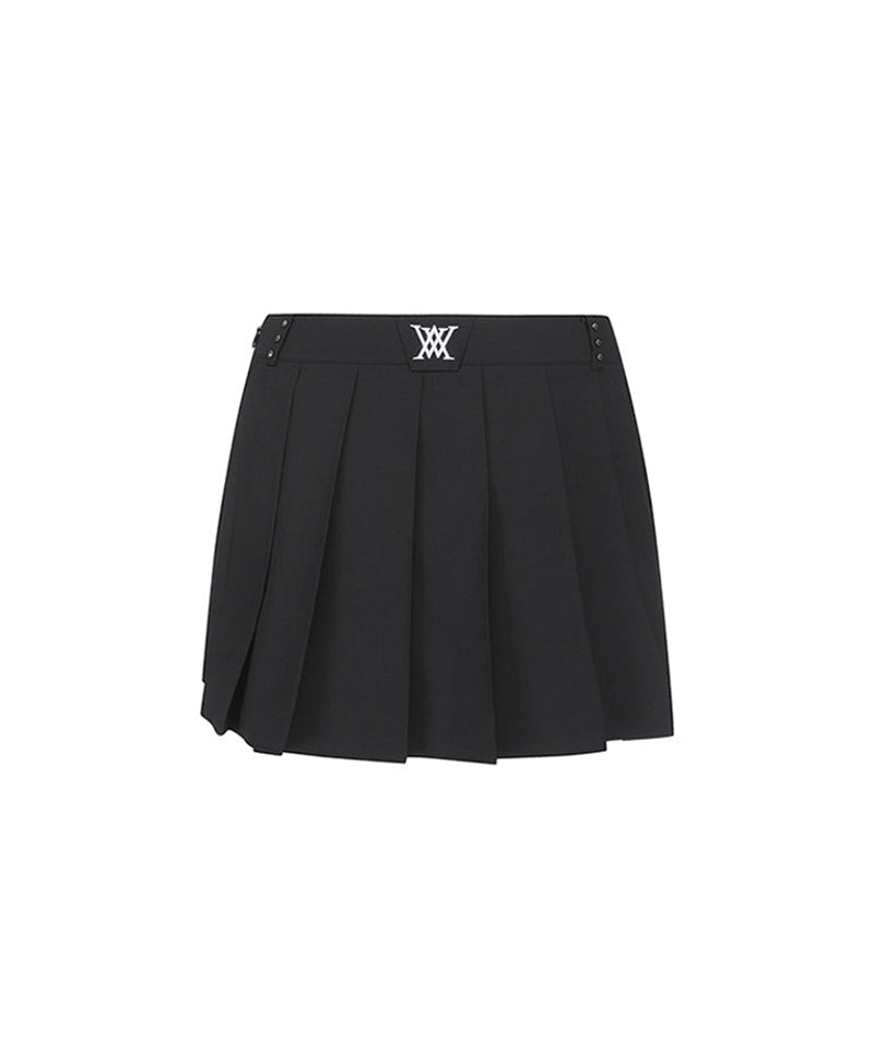 Women's Belt Point Pleats Half Pants