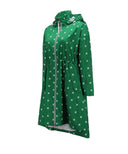 Women's Pattern Rain Jacket - Green
