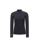 Women's Cold Fabric High Neck T-Shirt - Black