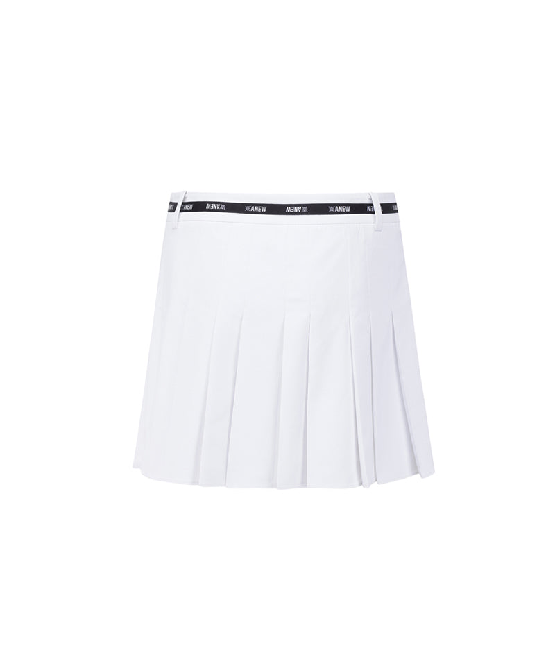 Anew Golf Women's SM Incision Pleated Half Pants - White