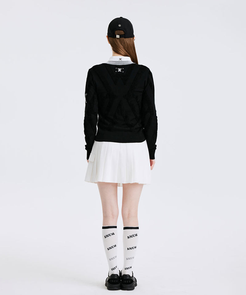 Women's Repeated Knee Socks - Off-White