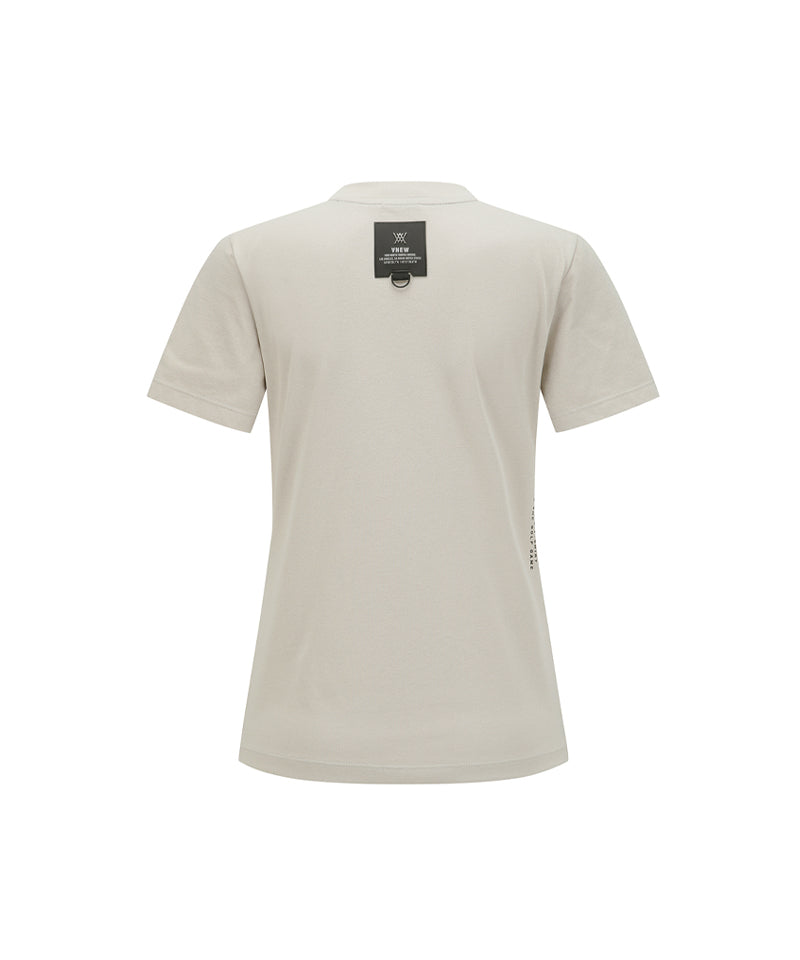 ANEW Golf Women's SM Essential Round Short  T-Shirt - Light Beige