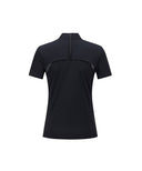 ANEW Golf Women's SM Black Finish Mock Neck Short T-Shirt - Black