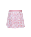W Camo Print Detachable Pleats H/PT - Pink