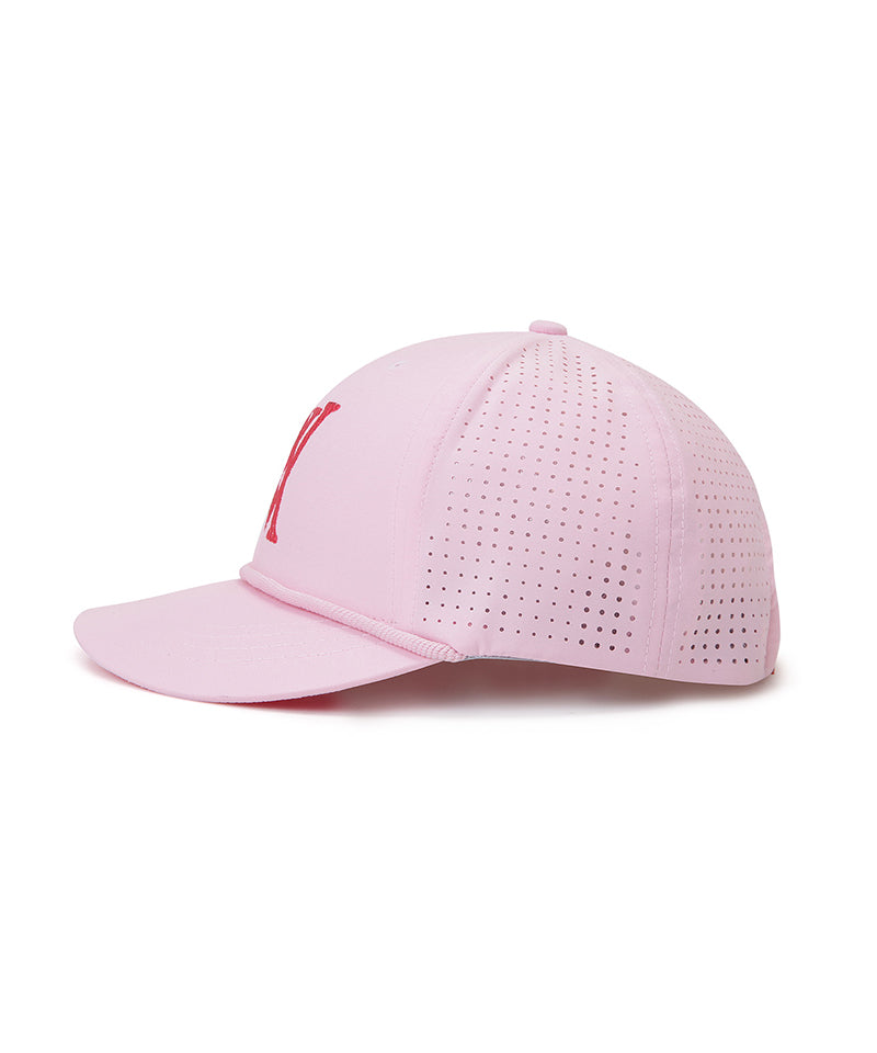 Women's Wave Camo Punching Snapback -  Pink