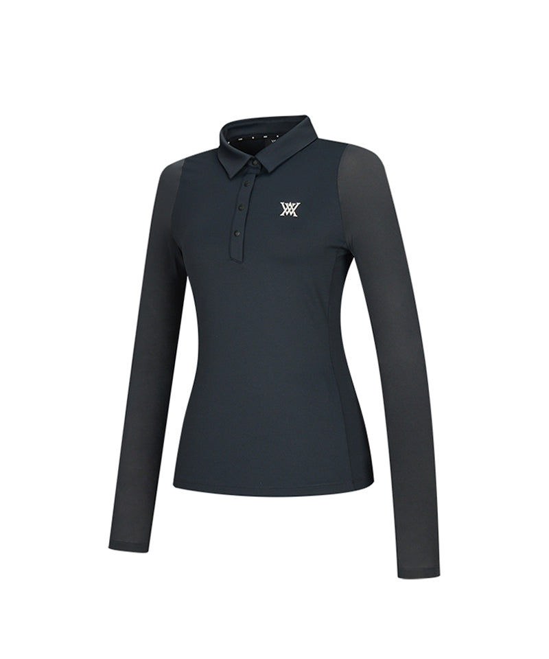 Women's Cooling Sleeve Block L/TS - Black