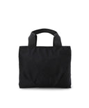 Uni Double Pocket Tote Bag - Black
