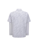 Anew Golf Men's SP Layered Pattern Long T-Shirt - White