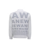 Anew Golf Men's SP Logo Pattern Knit Cardigan - White