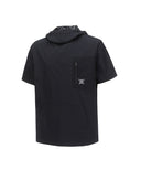 [Legacy Sale]  Men Lip Hoodie Short T-Shirt - Black