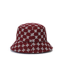 [Legacy Sale] New Monogram Bucket Hat(M) - Burgundy