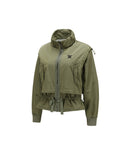 Women's Shirring Point MA-1 Jacket - Khaki